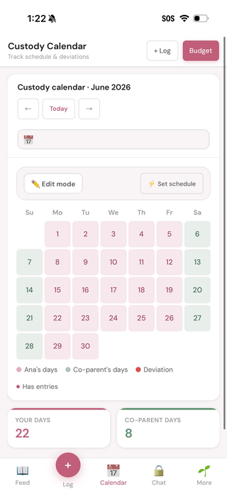 Custody Calendar